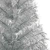 vidaXL Artificial Pre-lit Christmas Tree Silver 47.2" PET