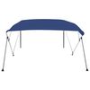 vidaXL 4 Bow Bimini Top Blue 95.7"x70.9"x53.9"