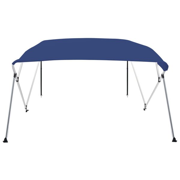 vidaXL 4 Bow Bimini Top Blue 95.7"x70.9"x53.9"