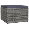 vidaXL Garden Footstool Grey, Dark Grey
