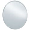 vidaXL Bathroom Mirror Silver Glass 27.6 in Lights Bathroom Mirror