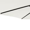 vidaXL Garden Parasol White Fabric (100% polyester), steel Large