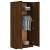 vidaXL Wardrobe Brown Oak Engineered Wood 35.4x19.7x78.7in Wardrobe