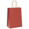 vidaXL Paper Bags 50 pcs with Handles Red 15x8x21 cm