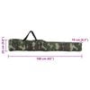 vidaXL Fishing Rod Bag Green Camouflage 63" Oxford Fabric