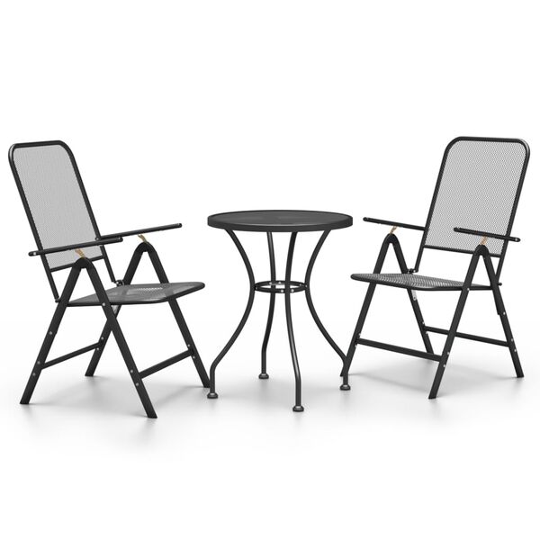 vidaXL Garden Dining Set Anthracite