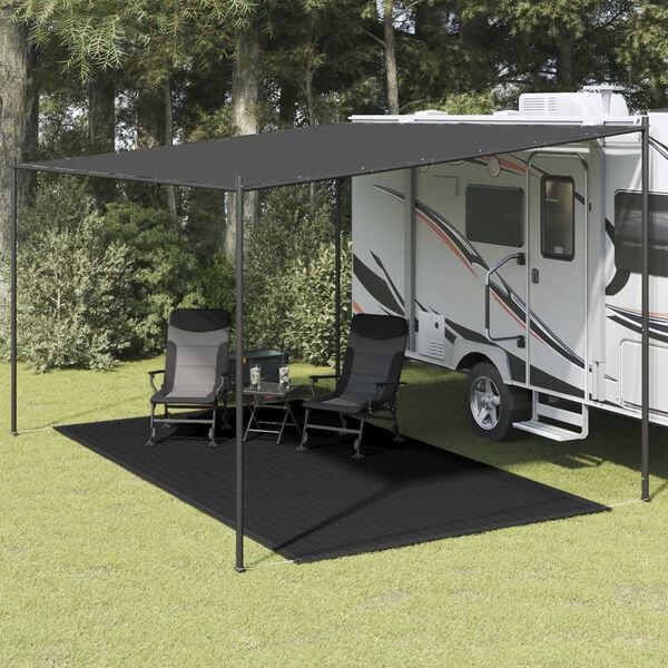 vidaXL Tent Carpet 98.4x137.8" Black