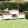 vidaXL Planter White Solid Pine Wood Extra Large Durable Planter