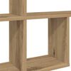 vidaXL Wall Shelf Artisan Oak Engineered Wood 39.4 x 7.1 x 20.9 in