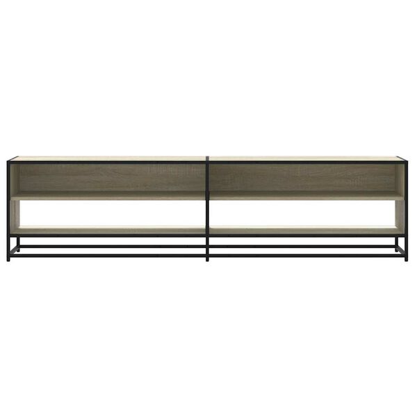 vidaXL TV Cabinet Sonoma oak Engineered wood, metal Large TV Cabinet