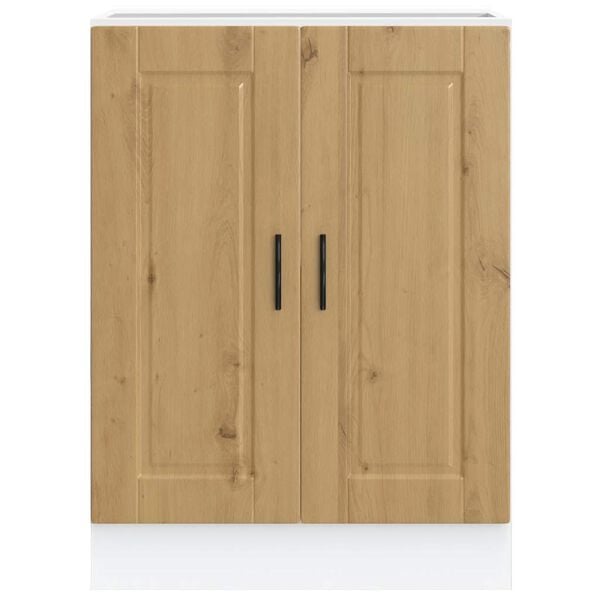 vidaXL Kitchen Base Cabinet Artisan Oak Engineered Wood Medium