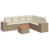 vidaXL Outdoor Sofa Set Beige, Cream white