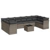 vidaXL Garden Sofa Set Grey, Dark Grey