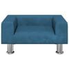 vidaXL Dog Bed Blue 50x40 x 10.4 " Velvet