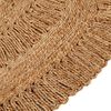 vidaXL Area Rug Natural jute tone Jute 59.1 in diameter Area Rug Round