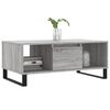 vidaXL Coffee Table Grey Sonoma Engineered wood, Metal Medium