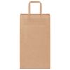 vidaXL Paper Bags 250 pcs with Handles Brown 21x11x36 cm