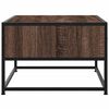 vidaXL Coffee Table Brown Oak Engineered Wood and Metal