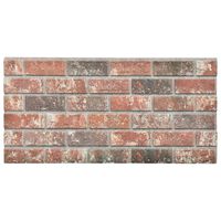 vidaXL 3D Wall Panels with Dark Brown & Gray Brick Design 11 pcs EPS
