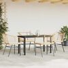 vidaXL Garden Dining Set Brown PE Rattan 5 Piece Set