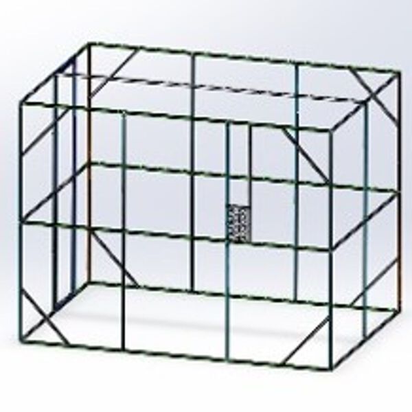 vidaXL Bird Aviary Anthracite 302x208x214 cm Steel