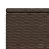 vidaXL Patio Sunbed Brown Poly Rattan Single Durable