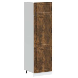 vidaXL Kitchen Cupboard Smoked oak Engineered wood Large Adjustable Feet