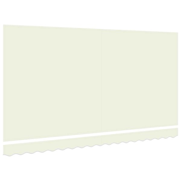 vidaXL Awning Replacement Fabric Cream 157.5"x 78.7" Canvas