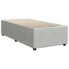 vidaXL Bed Frame Sturdy Rectangular Modern Twin XL Bed Light Grey