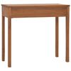 vidaXL Office Desk Warm natural Solid Teak Wood Medium