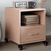 vidaXL Bedside Cabinet Pink Cold-rolled steel Small Bedside Cabinet