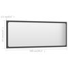vidaXL Bathroom Furniture Set Gray Engineered wood, acrylic Medium