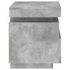 vidaXL Bedside Cabinet Concrete Grey Engineered Wood Compact