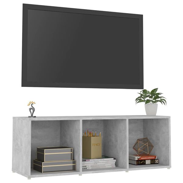 vidaXL TV Stand Concrete Gray 42.1"x13.8"x14.6" Engineered Wood