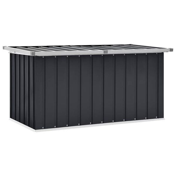 vidaXL Storage Box Anthracite Galvanized steel, plastic Medium