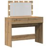 vidaXL Dressing Table with Drawer Artisan Oak 39.37 x 15.75 x 47.24 in