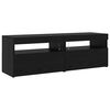 vidaXL TV Cabinet Set 3 pcs Black Oak 94.49 x 13.78 x 15.75 in