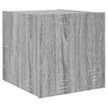 vidaXL TV Wall Cabinet Set of 2 Grey sonoma Engineered wood Medium