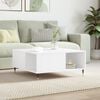 vidaXL Coffee Table White Engineered wood and metal Medium Coffee Table