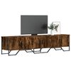 vidaXL TV Cabinet Smoked Oak Engineered wood and metal Large TV Cabinet