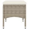 vidaXL Garden Chair and Stool Set of 4 Beige, Cream White