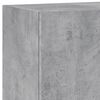 vidaXL TV Wall Unit Concrete grey Engineered wood Medium Wall mounting
