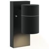 vidaXL Outdoor Wall Lights 2 pcs Black 6.5 x 10.5 x 16 cm