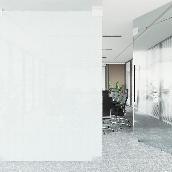 vidaXL Window Film Transparent white PVC 17.7 x 787.4 in Window Film