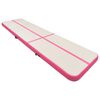 vidaXL Inflatable Gymnastics Mat with Pump 236.2x39.4x5.9" PVC Pink