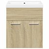 vidaXL Bathroom Furniture Set Sonoma Oak Engineered wood Medium