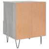 vidaXL Bedside Cabinet Grey sonoma Engineered wood, Metal Standard
