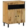 vidaXL Side Cabinet Natural Solid mango wood, engineered wood, iron Medium
