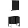 vidaXL Bathroom Cabinet Set Black