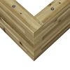 vidaXL Garden Planter Natural Pine Vacuum pressure treated pinewood
